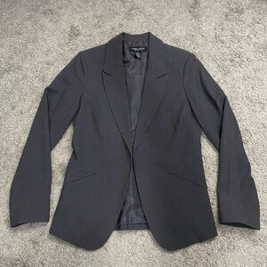 Larry Levine Dark Gray Single-Button Women's Blazer